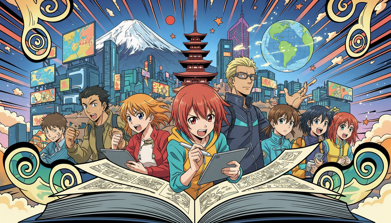 日本の漫画文化は世界規模の産業として成長しています