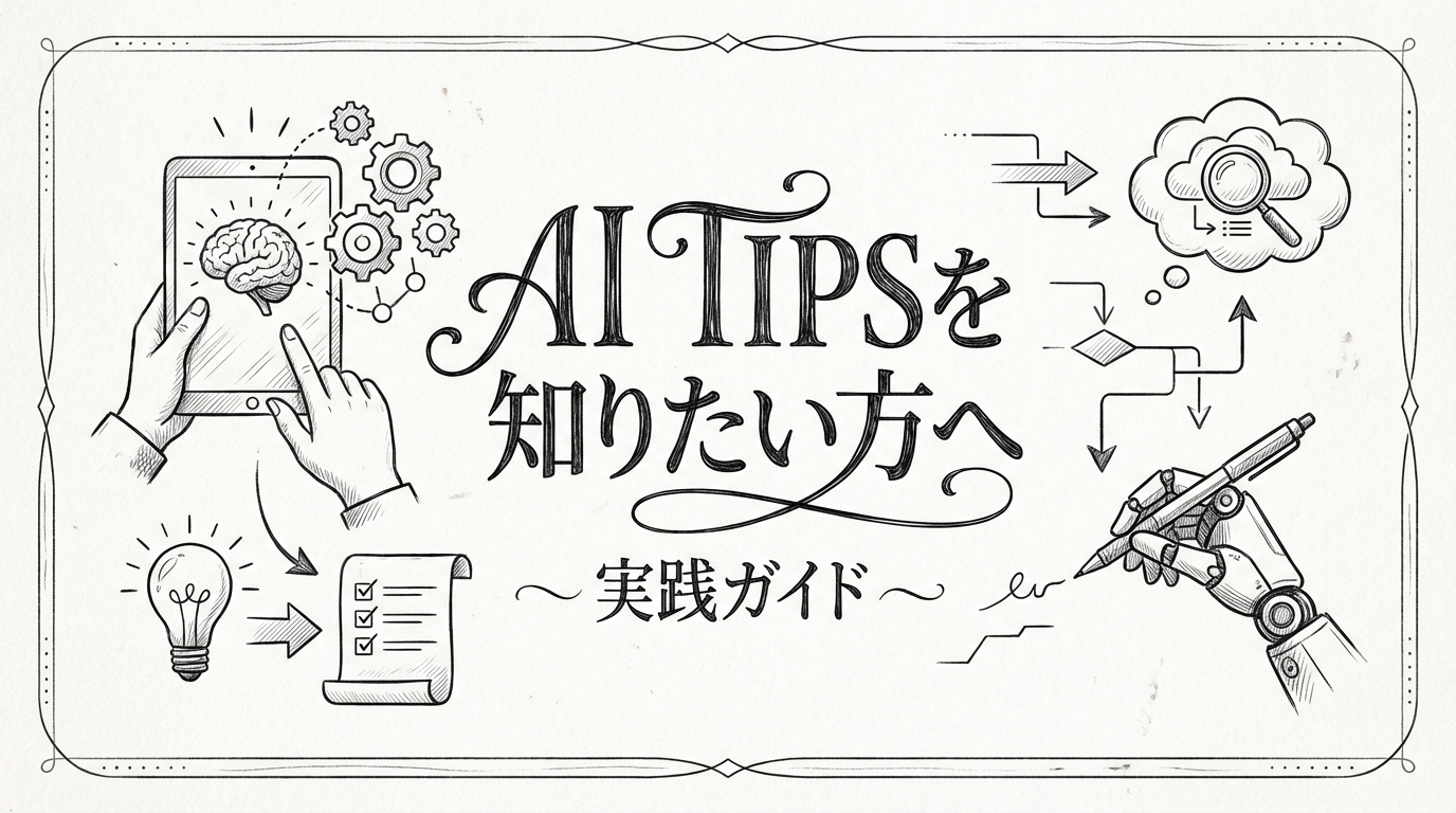 AI tipsを知りたい方へ実践ガイド
