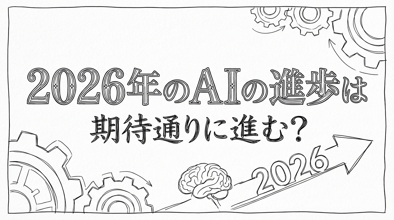 2026年のAIの進歩は期待通りに進む？