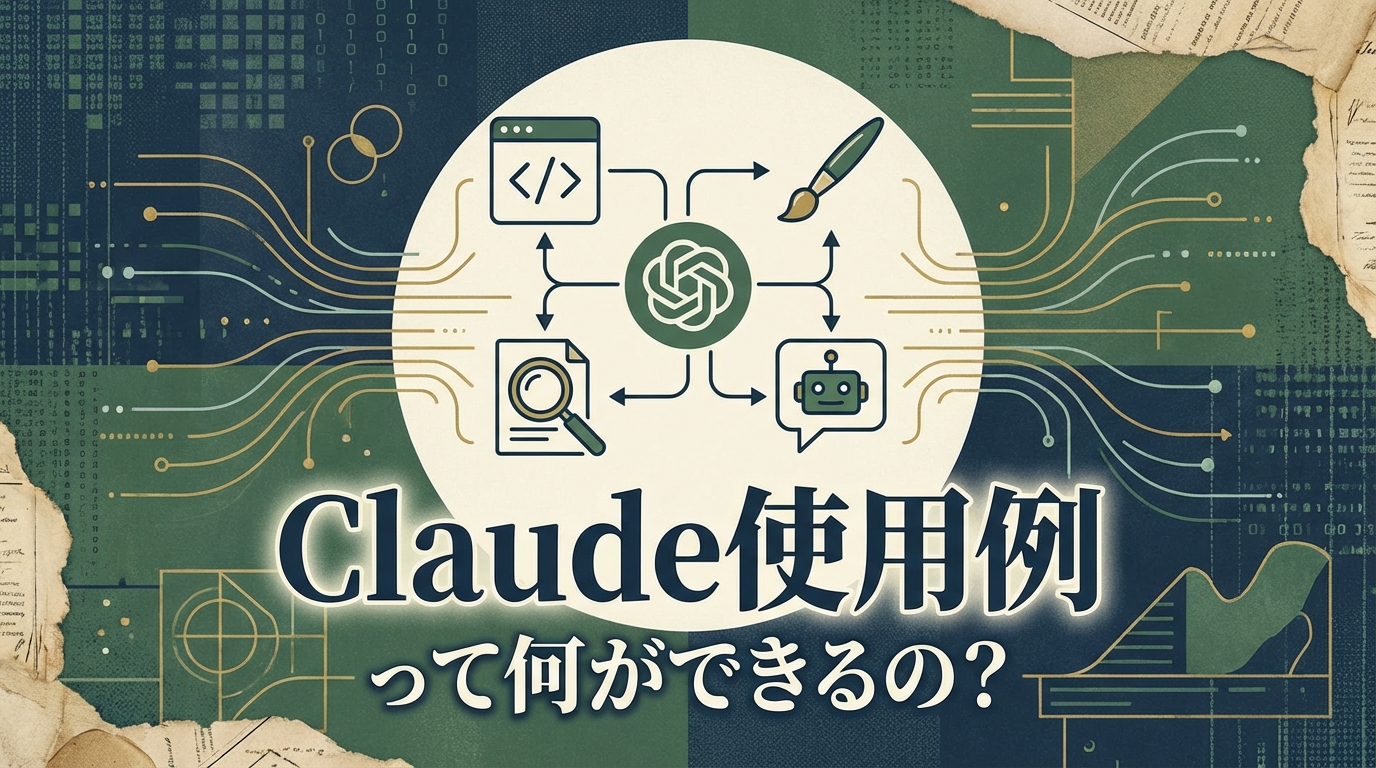 Claude使用例って何ができるの?