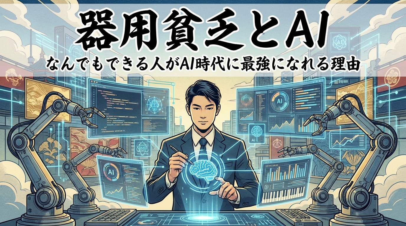 器用貧乏とAI|なんでもできる人がAI時代に最強になれる理由