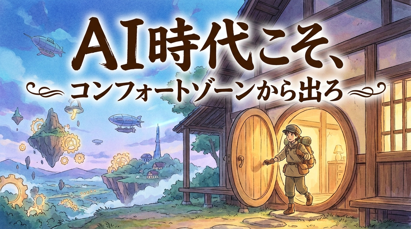 AI時代こそ、コンフォートゾーンから出ろ