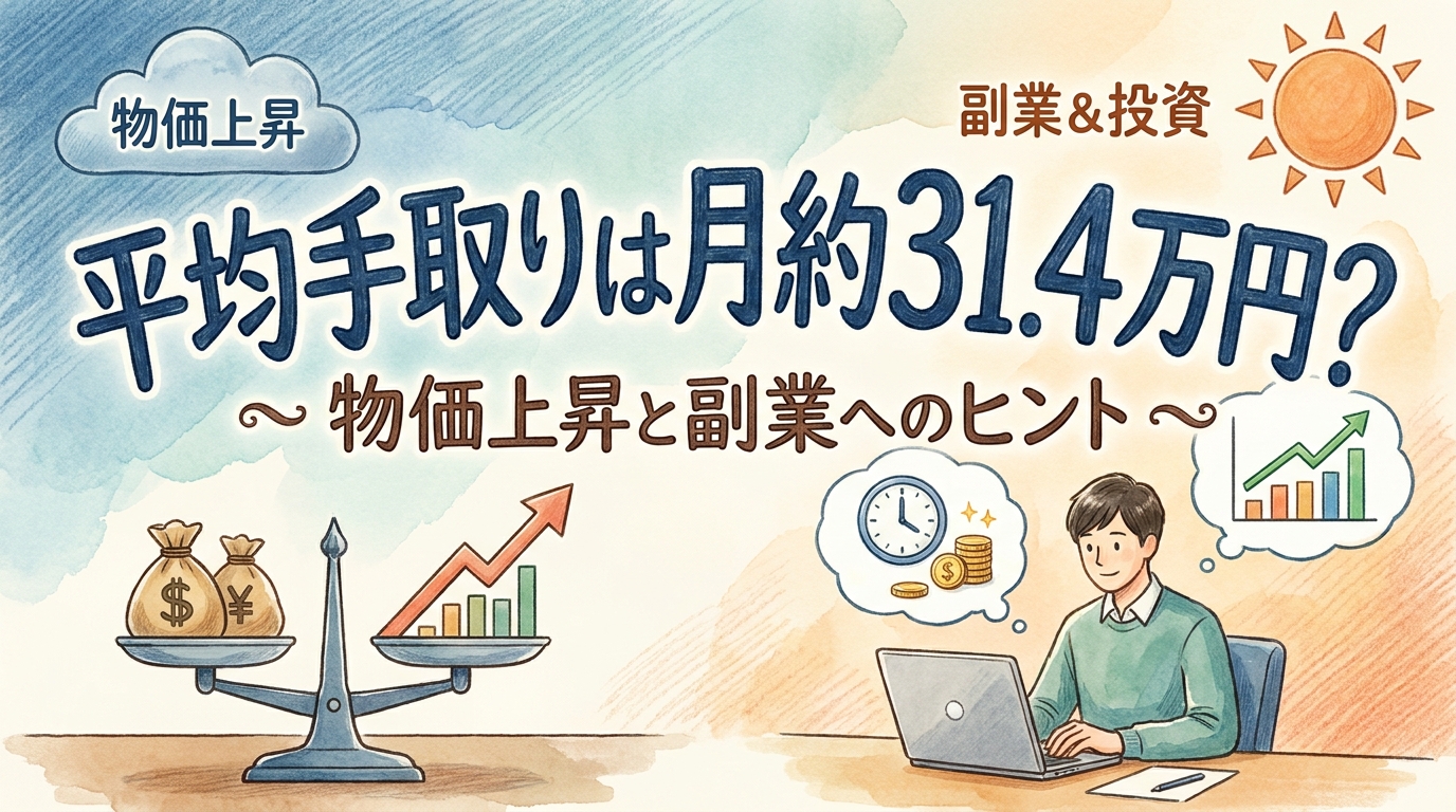 平均手取りは月約31.4万円?