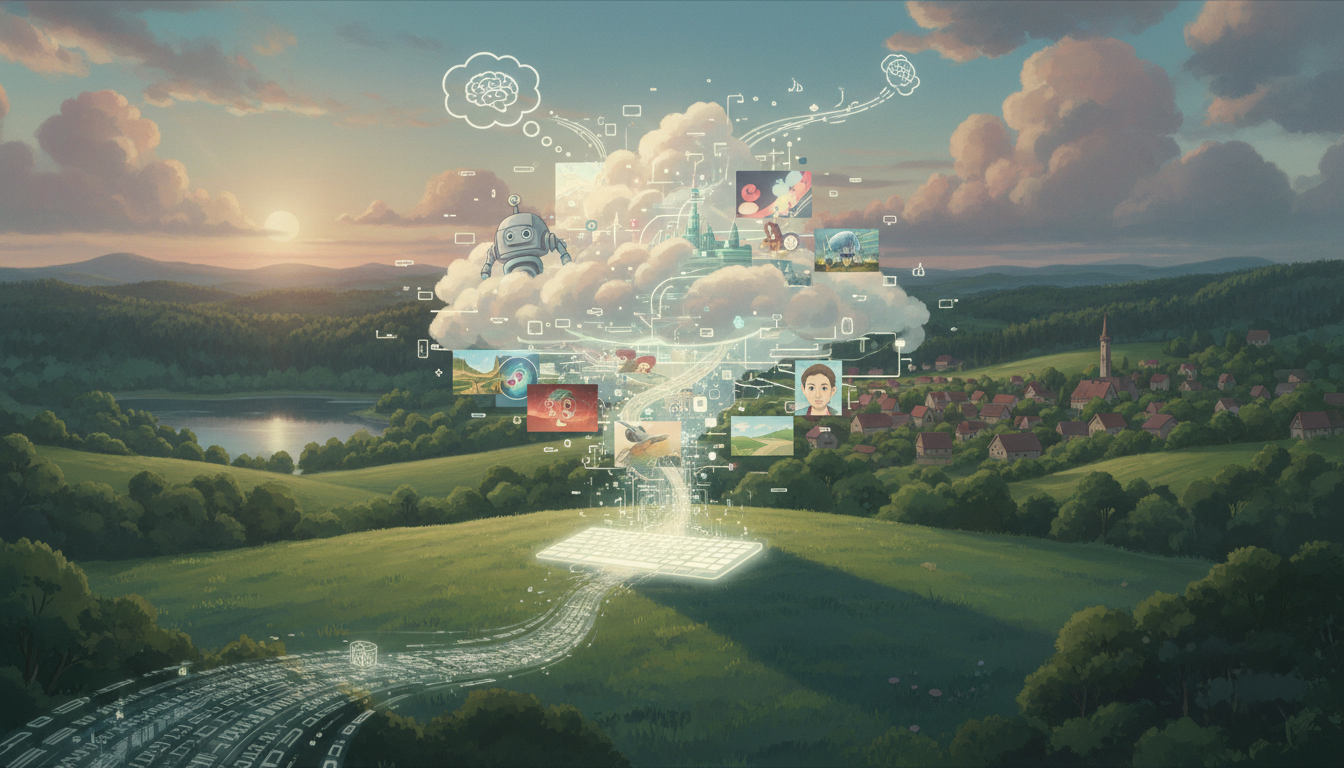 AI画像とは、テキストから自動で画像を作る技術のこと