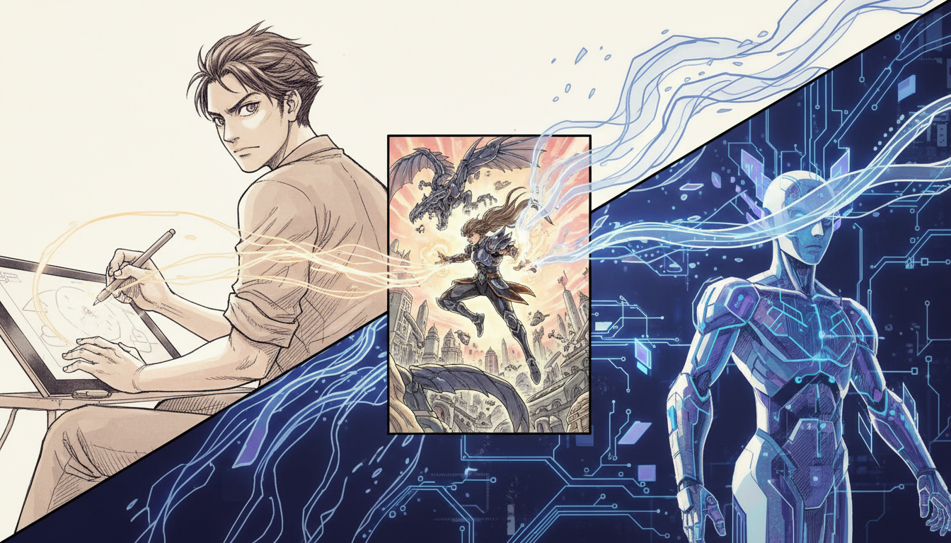 AI漫画は人間とAIの共同作業で生まれる新しい表現